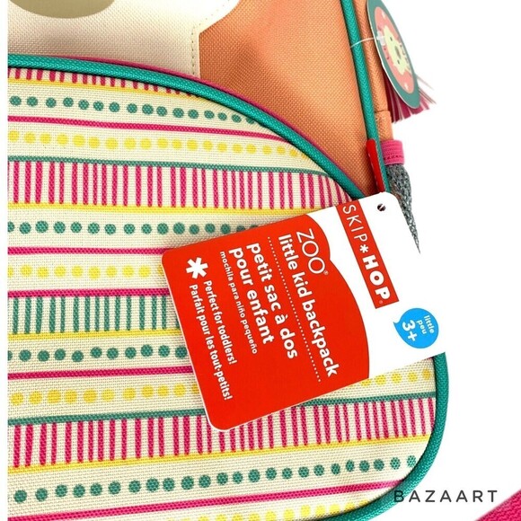 Skip Hop Zoo Little Kid Llama Backpack 3+ - Picture 4 of 6